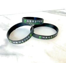 Monster Energy Rubber Wristband Bracelets Lot of 3 picture