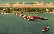 VTG Postcard- 62597. The Million Dollar Pier, St. Petersburg, Fl. Posted 1941 picture