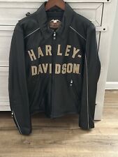 Harley Davidson 100th anniversary leather jacket women’s Size Medium picture