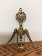 Vintage Brass Corkscrew KING LOUIS XII Medallion at Top picture