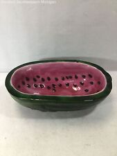 Vintage 1976 Watermelon Ceramic Bowl 13.5