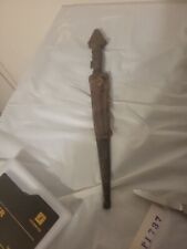 African Sudanese Warriors Arm Dagger Small Scull Crusher Blade at Pummel Handle picture