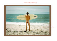 POSTCARD Print / Surfer nude looking at horizon picture