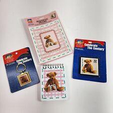 Vtg USPS 1998 100th Century Stamp Collectables Set Of 4 New Sealed Teddy Bear  picture