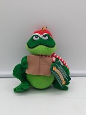 Kurt S Adler Carolin Critters Plush Frog Christmas Ornament 3.5