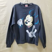 Vintage 90’s Disney Mickey Mouse Pop Out Double Sided Sweatshirt Size Large picture