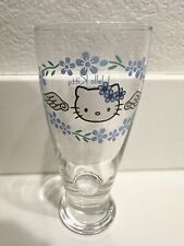 Vintage 2000 Sanrio Hello Kitty Blue Angel Drinking Glass w/ Original Box RARE picture