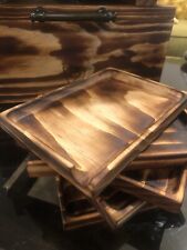 HANDMADE Premium Rolling Tray With Side Shoot & Shou Sugi Ban Burnt Wood Finish picture