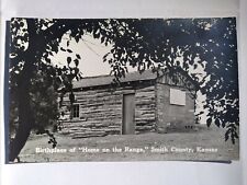 Postcard KS View of Birthplace Home on the Range Smith County Kansas RPPC B4 picture