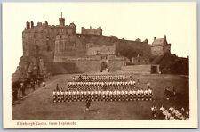 Vtg Scotland Edinburgh Castle From Esplanade 1910s View Old Postcard picture