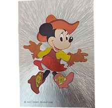 Vintage Postcard Disney Cowgirl Minnie Mouse Dufex Foil Metallic 501641 picture