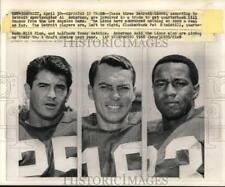 1968 Press Photo Detroit Lions Pat Studstill, Milt Plum & Tommy Watkins, Detroit picture