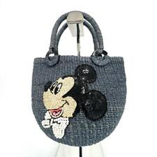 Rare Collaboration Beams Boy Disney Mickey Basket Bag Blue Abaca picture