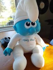 RARE 1984 Baby Smurf Plush Doll picture