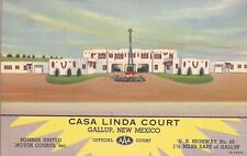 Gallup, NEW MEXICO - Casa Linda Court - ROADSIDE AMERICA - ADVERTISING - 1937 picture