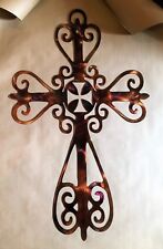 Ornamental Cross - Metal Wall Art - Copper 36