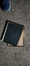 2-Vintage Brass Gold Tone Picture Frame with Glass Easel Back 2-8x10 Photos picture