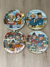1981 Dolly Dingle World Traveler Plates Set Of 4 Holland Scotland Spain Italy picture