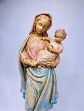 Vintage H Malsiner Italy Virgin Mary & Child Madonna Baby Jesus 9.5