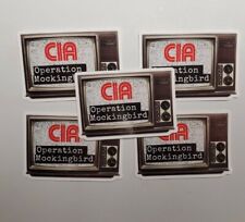 OPERATION MOCKINGBIRD CIA CNN stickers 5 pack LOT CNN SUCKS FAKE NEWS  picture