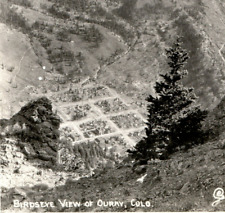 Ouray Telluride Colorado Birds Eye Aerial View Of Town RPPC Real Photo Postcard picture