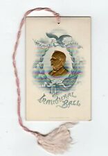 1897 Inaugural Ball Dance Program for Mckinley Hobart picture