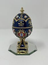 faberge egg blue glass picture
