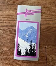 Vintage 1987/1988 Aspen Highlands Ski Resort Brochure picture