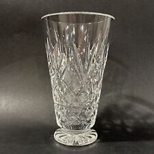 Waterford Crystal Hand Cut Leaded Clear Footed Vase 8” picture