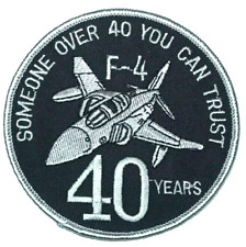 US AIR FORCE 40 YEARS F-4 PHANTOM PATCH (AFG) 