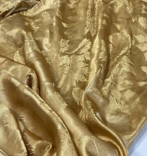 Gorgeous Gold Satin Tablecloth 100x60 Large Silky Fabric Poinsetta Luxury Home picture