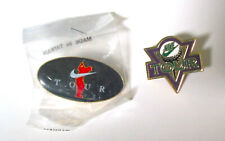 2 Vintage Nike PGA Tour Golf Open Lapel Pins 90s IN BAG for Lapel or Hat picture