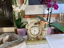 Landex Royal Craft Wind Up RARE Baseball Clock Works Great Made In Japan VINTAGE picture