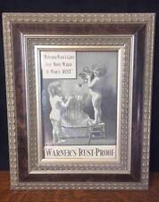 Antique 1900 Warner's Rust Proof Corset Framed Ladies Home Journal Advertisement picture