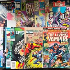 Marvel Mixed Comic Lot, Living Vampire, Indiana Jones, Ice Man, Spiderman, More picture