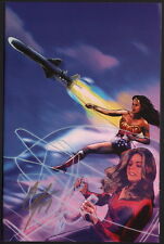 SIGNED Cat Staggs Wonder Woman 77 Meets The Bionic Woman #3 Virgin Variant Cover picture