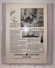 Vintage Original 1930 General Electric Clock A Delightful Christmas Gift Ad picture