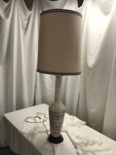 Vintage Stiffel Large Brass Table Lamp with Drum Shade 36