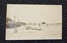 Vintage Sepia RPPC Real Picture Postcard Belfast Maine Beach picture