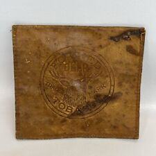 Antique Forked Deer Tobacco Leather Pouch Plug Tobacco Holder 3.5