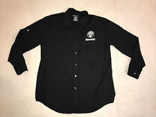 Jägermeister Double-Sided Button Down Bartender Dress Shirt- Black Ladies LARGE picture