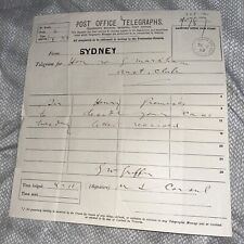 1888 Sydney Telegraph from American Consul in New Zealand to Sheep Businessman picture