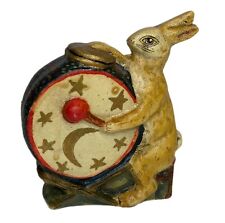 Vaillancourt Folk Art Rabbit Bunny  Drum 1987 Chalkware Figurine VFA-2 Vintage picture