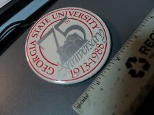 Vintage GEORGIA State University 75th Anniversary 1913-1988 Button Pinback 3