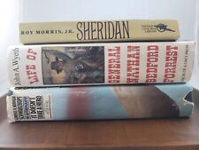 3 Vintage Military Generals Biographical Books On Schwarzkopf, Forrest, Sheridan picture