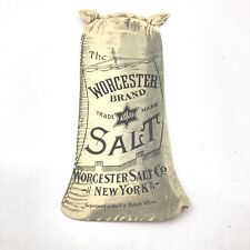 Antique Advertising Die Cut 1890 Worcester Brand Salt NY Trade Card Nash Whiton picture