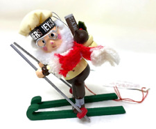 Hershey’s Santa Claus Kurt Adler Skiing Candy Christmas Ornament MINT picture