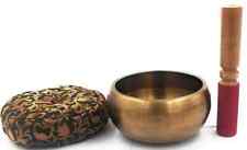 Antique Gold Singing Bowl Brass Deep Sound Plain Handmade Traditional 6 Inche picture