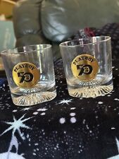 PLAYBOY SET OF 2 50th ANNIVERSARY ROCK GLASSES  2003 NEW BOX MINT ACTUAL PICS picture
