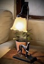 Amazing Vintage Art Deco Metal Table Lamp picture